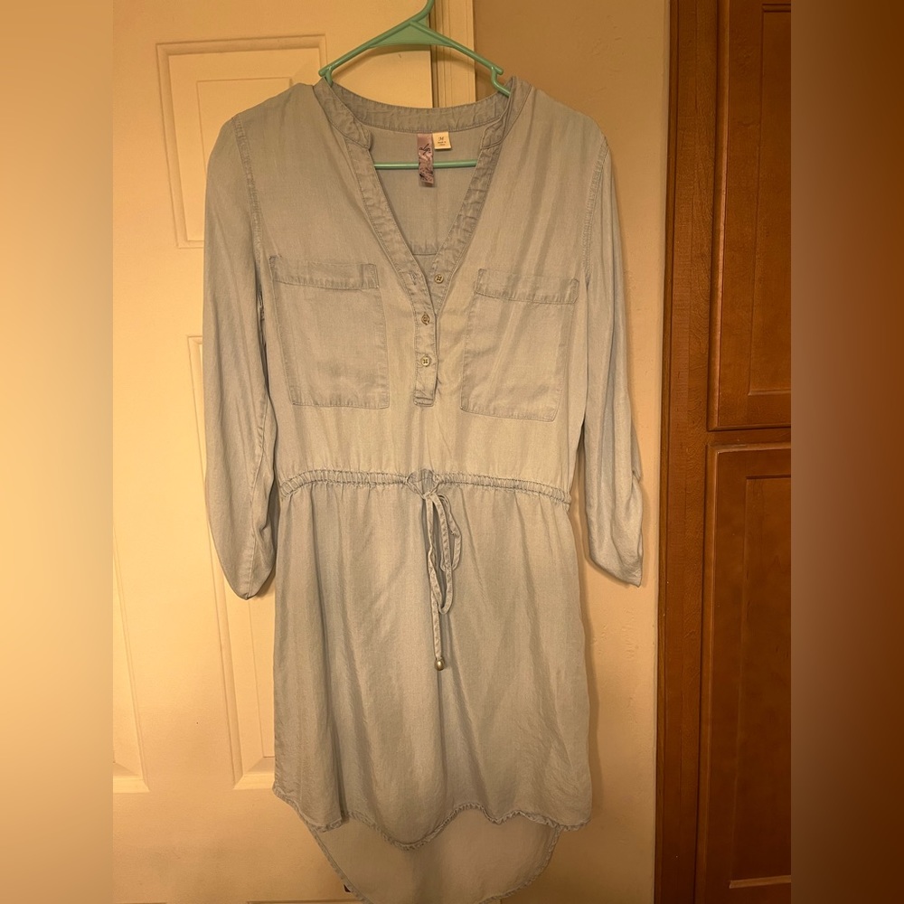 Light fabric denim dress